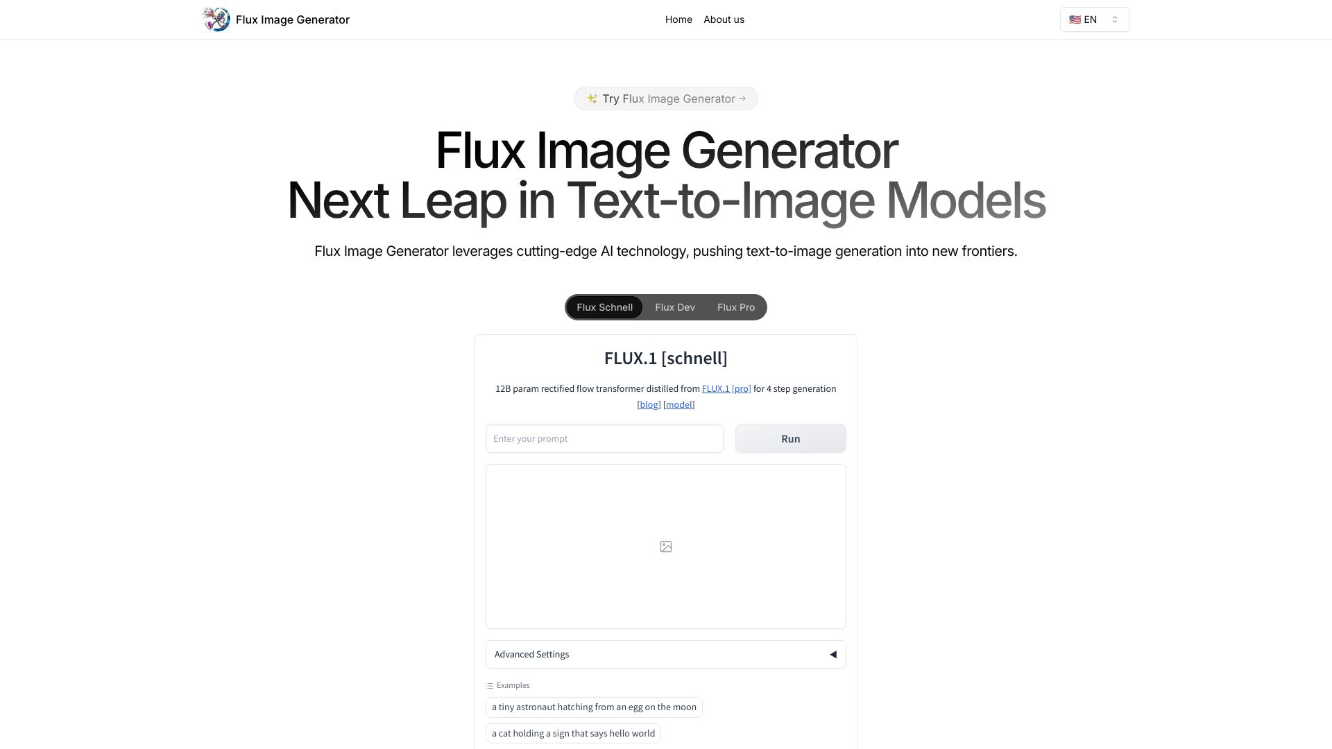 Flux image generator